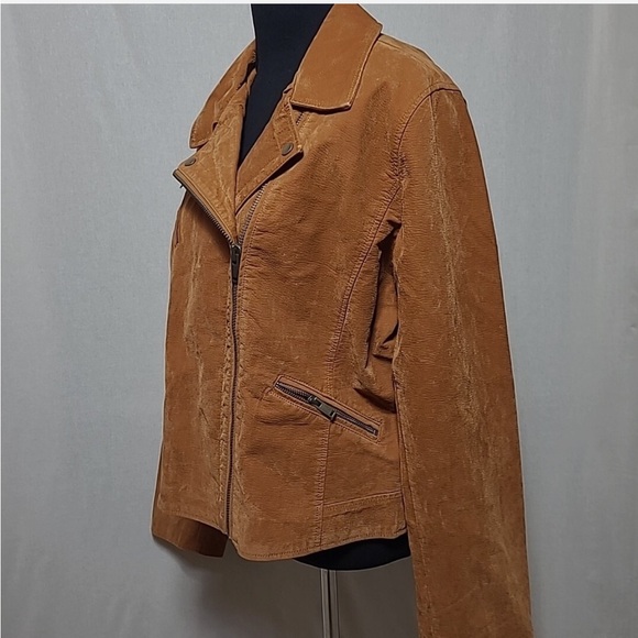 Anthropologie Brown Leather Jacket - Picture 5 of 9
